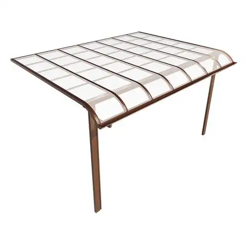 铝合金雨棚别墅庭院屋檐遮雨棚家用透明耐力板露台棚遮阳棚雨搭