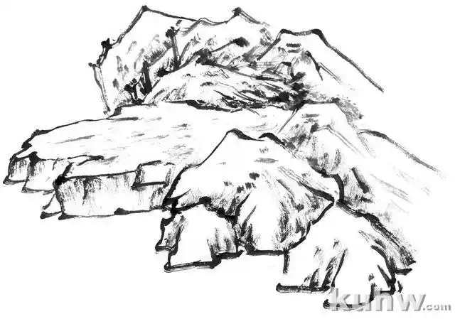 山石的基本画法