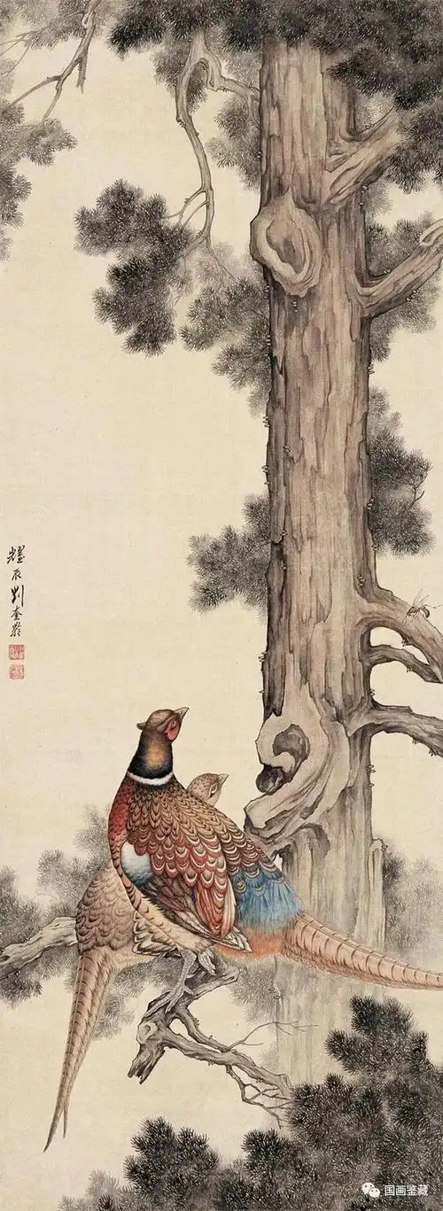 书画鉴赏丨工笔花鸟动物画大师刘奎龄