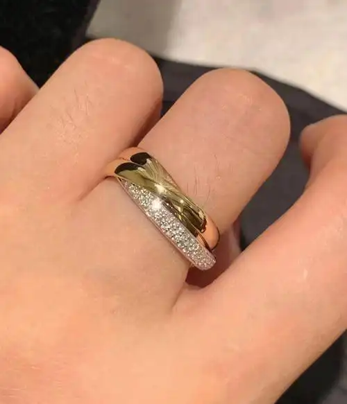 卡地亚三色三环戒指