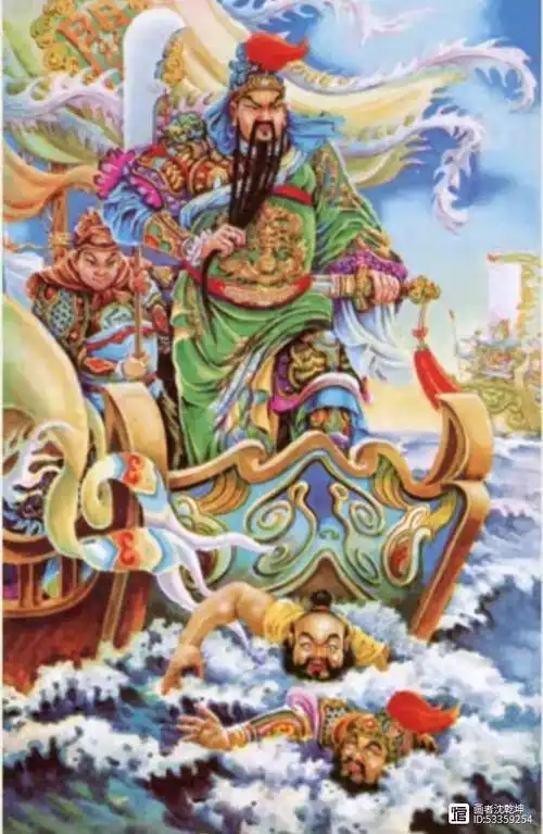 怀旧年画 ‖关公画像 ,夜读春秋 ,千里走单骑 ,水淹七军 ,单刀赴会