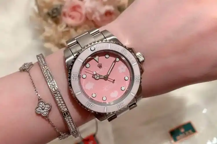 劳力士-rolex粉水鬼限量版粉色小猪佩奇款全自动机械机芯