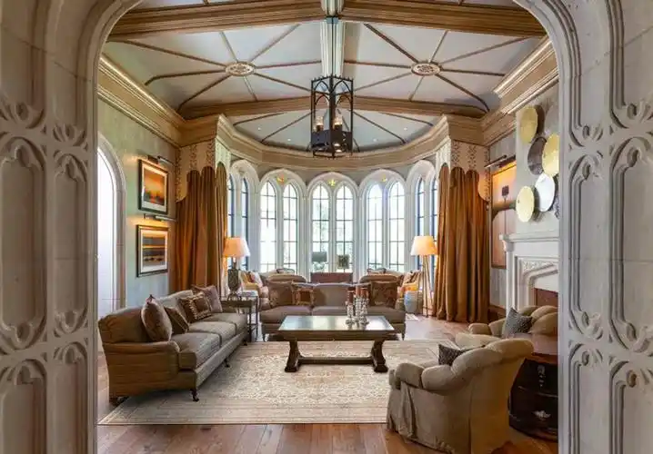 美国旧金山庄园别墅铺设真丝地毯