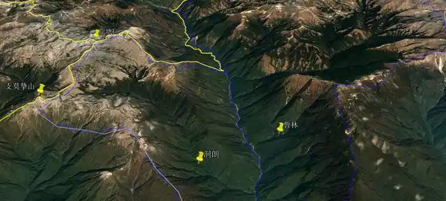 在卫星地图上到边境逛逛, 3d地图展示我国,阿三和不丹地理概况
