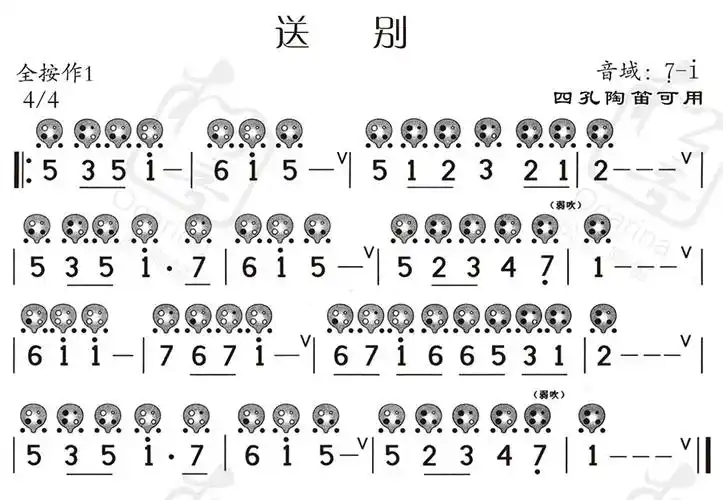 陶笛送别六孔,六孔竖笛送别_大山谷图库