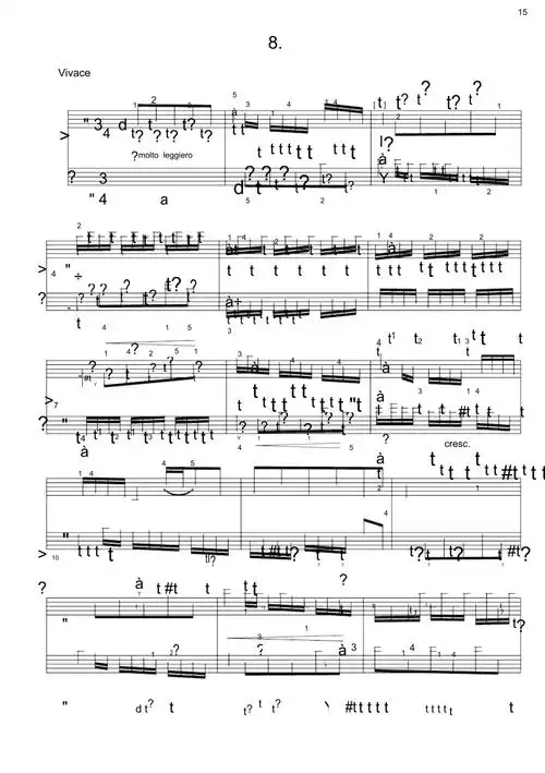 二部创意曲js巴赫168517508原版正谱五线谱钢琴谱docx