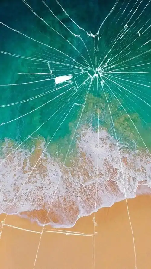 分享:好玩的苹果 安卓手机碎屏壁纸 以假乱真就像真碎了一样!