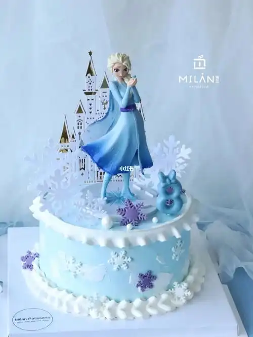 女孩蛋糕  #冰雪奇缘蛋糕  #艾莎蛋糕  #女孩生日蛋糕  #仙女蛋糕