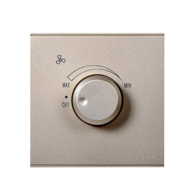 西蒙暗装吊扇调速器无极变速 电风扇旋钮调速开关 220v调速器e6