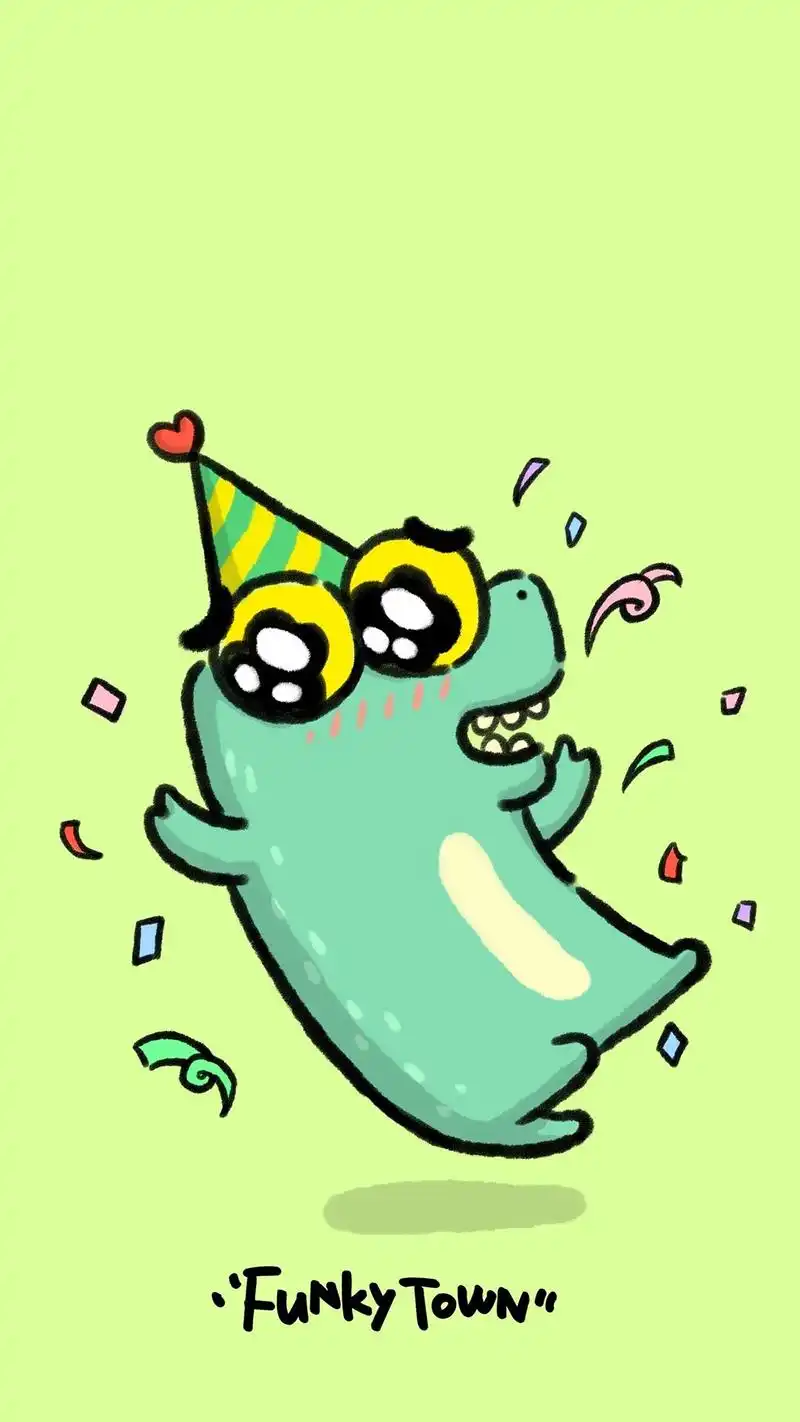 可爱q版卡通小鳄鱼手机壁纸图片