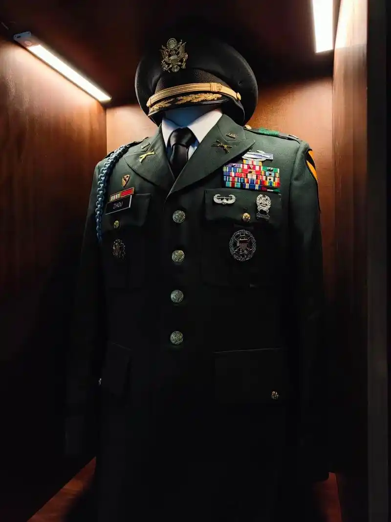 美国陆军a类常服ag489色版 美国陆军a类常服赏析 该款式不同时期分为