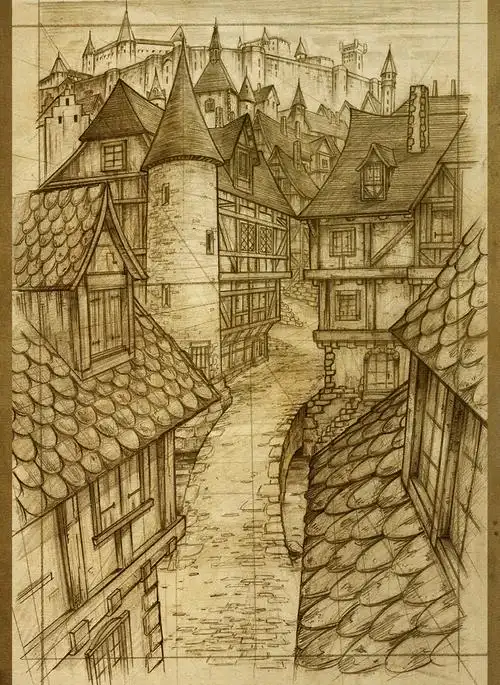 陈年老图之:欧式城堡|插画|插画习作|石头仔的天空之城 - 原创作品