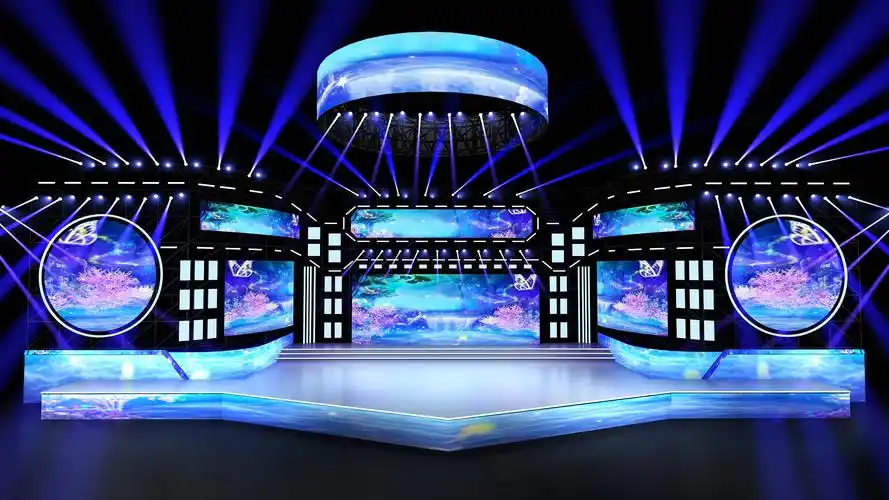 晚会舞台_夜空中的梦-站酷zcool