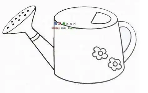 水壶简笔画图片大全集儿童浇花洒水壶怎么画简笔画教程简单好看