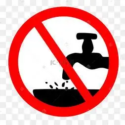 禁止浪费水源装饰