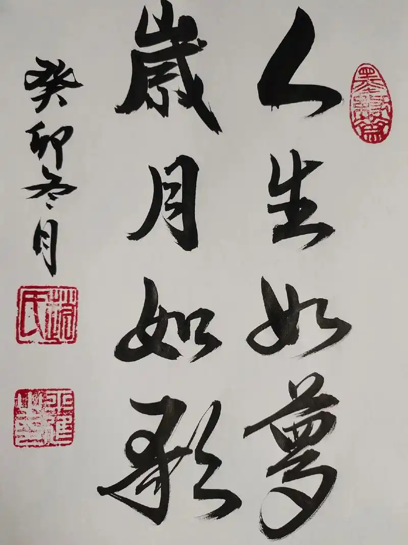 "人生如梦,岁月如歌"意思是:人生是非常短暂的,就如同一个梦 - 抖音