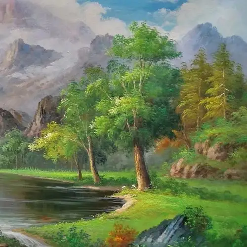 王洁《风景3》油画大幅