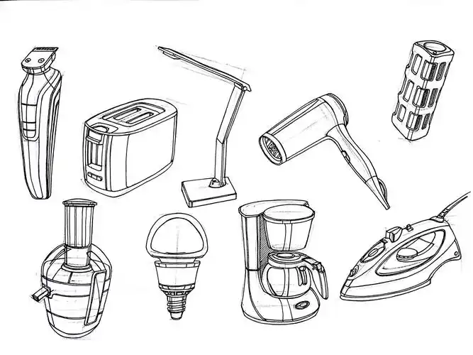手绘,线稿,产品