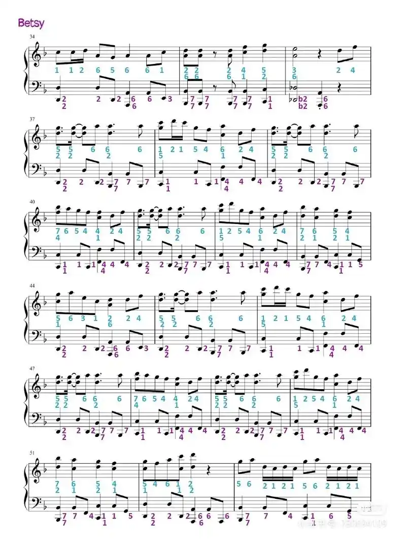 千本樱双手简谱 - 抖音搜索