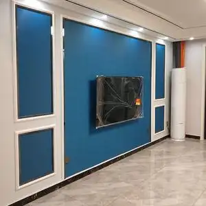 雾霾蓝色墙布电视墙客厅卧室背景素色无纺布简约防水无缝加厚壁布