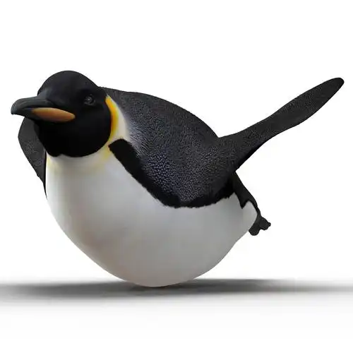 3d emperor penguin rigged