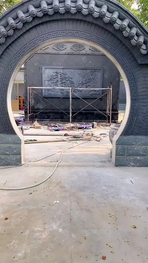 月亮门中式庭院