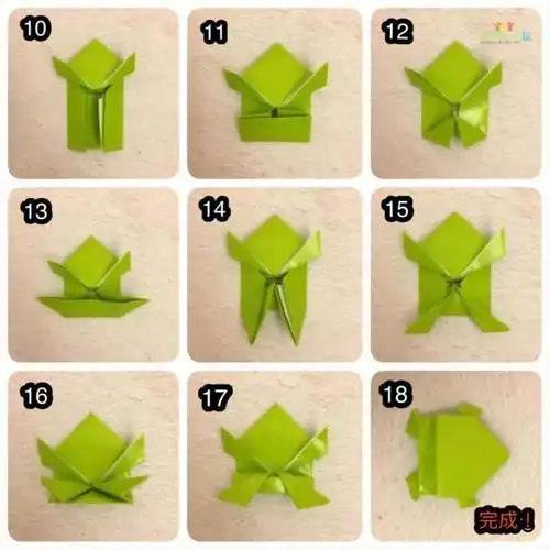 亲子动手做:超好玩的弹跳折纸青蛙