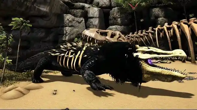 方舟生物介绍——第1期,召唤不灭孽蜥,拥有超强回复能力-游戏视频