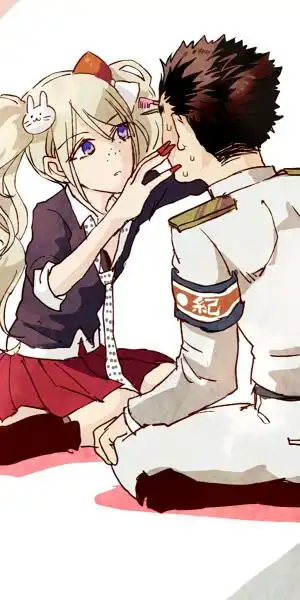 《弹丸论破》江之岛盾子和其他角色的奇怪组合,动漫全面屏壁纸