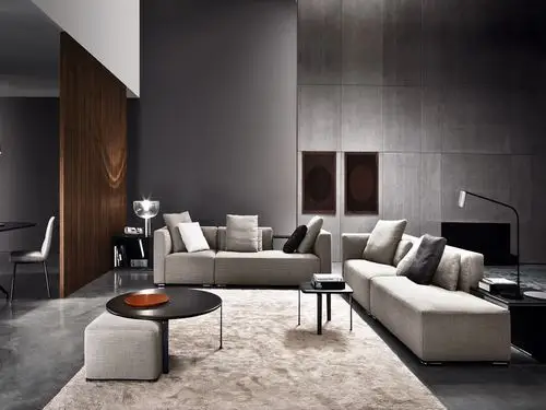 意大利minotti品牌 现代布艺沙发组合