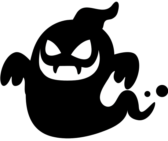 ghost silhouette illustration