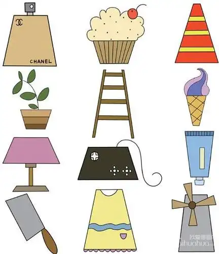 梯形组成的简笔画 简笔画图片大全-蒲城教育文学网