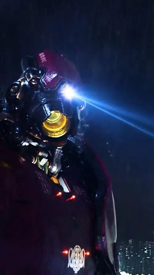 超燃动作电影#环太平洋机甲之一  暴风赤红