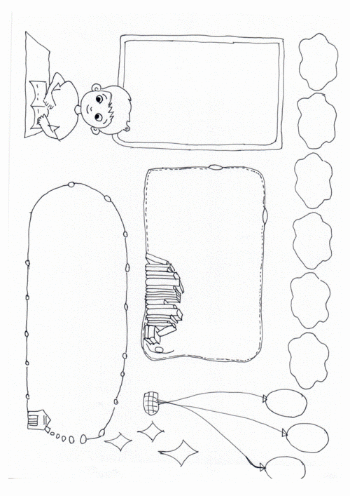 空白手抄报可直接打印写字教学文稿docx2页