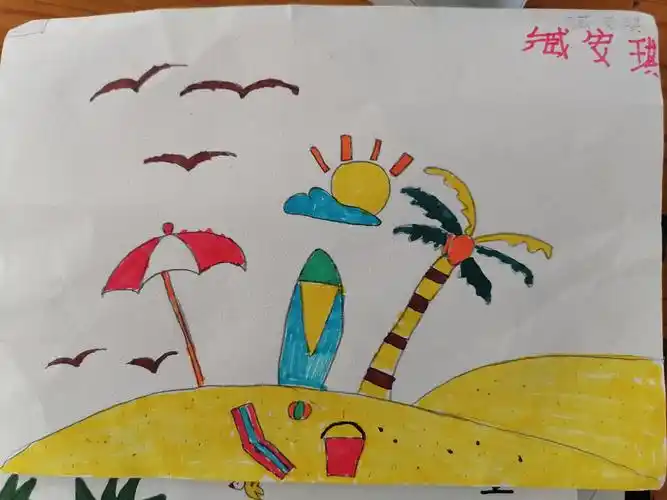 20201105二年级童心简笔画四季之夏天课堂掠影