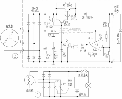 摩托车稳压器电路图