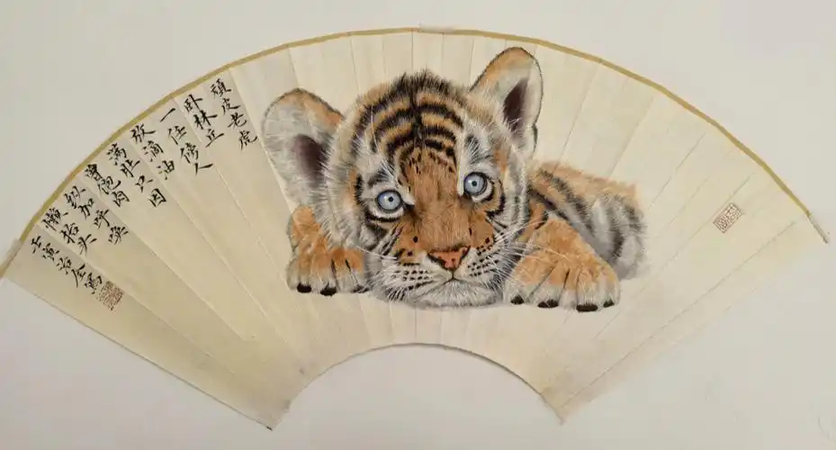 国画工笔画  #虎年画虎  #虎虎生威  #虎头虎脑  #小老虎  #可爱小