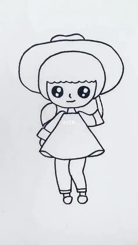 手画简笔画手画简笔画漫画人物图片