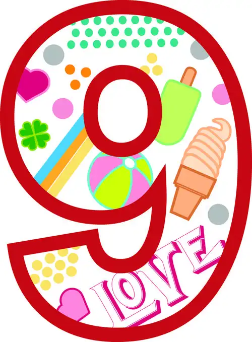 矢量单个字母数字设计