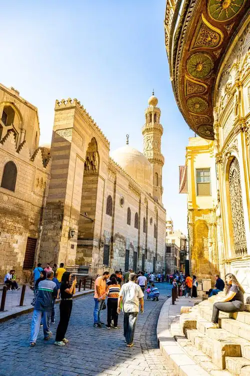 当地时间2022年8月16日,埃及开罗的老城莫伊兹街.  ic 图