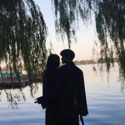 背影系情头,情侣头像图片