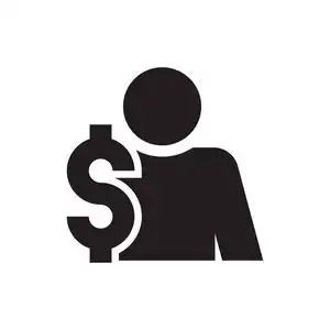 财务部财务部白色背景图标概念照片