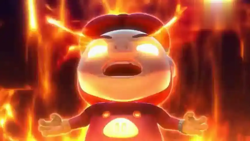 猪猪侠小猪猪对抗敌人五灵威力变身铁拳虎开始攻击敌人