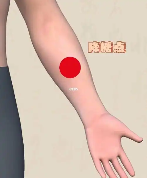 心包经本身就能快速清理血痰,这个点是降糖比较有效的反射点.