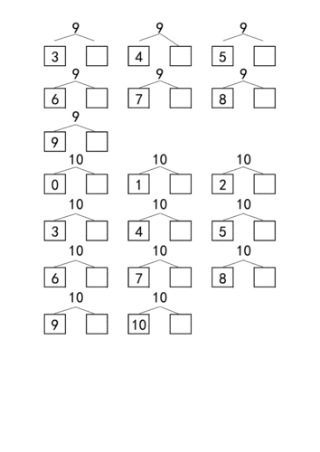 学前班10以内的分解练习题.pdf