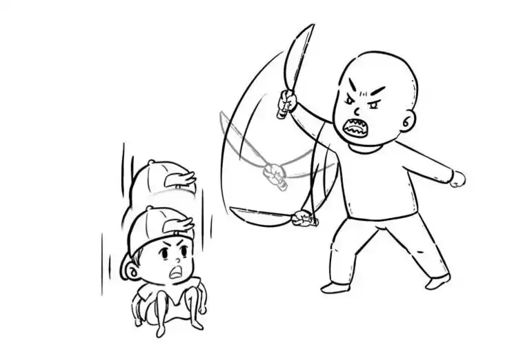 提醒告诉孩子当遇到暴徒袭击怎么办