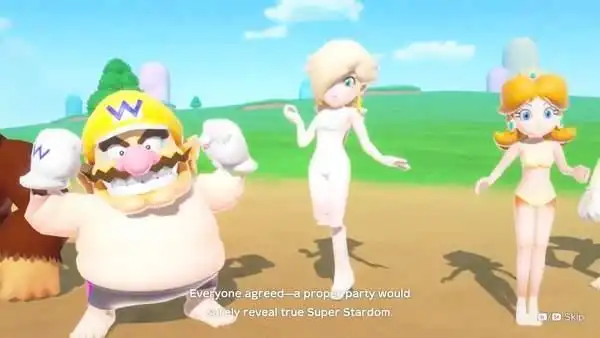 ns《超级马里奥派对》泳装mod截图 公主身穿比基尼出镜