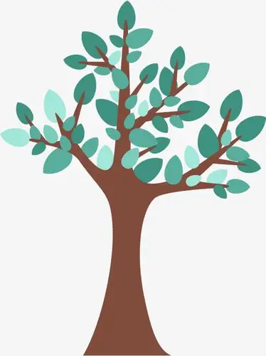 卡通手绘植物树木矢量免扣元素设计