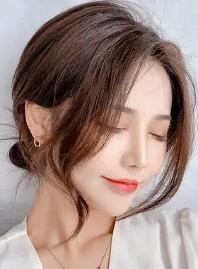 八字刘海假发女自然前额法式假刘海