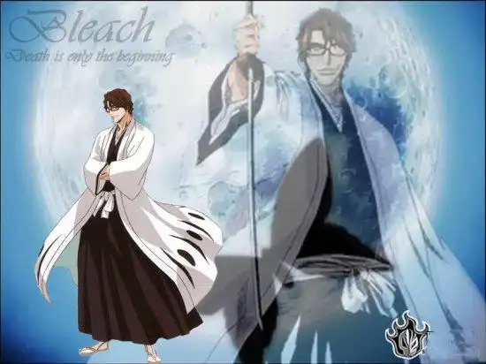 求死神中蓝柒图片.要带镜花水月字样的